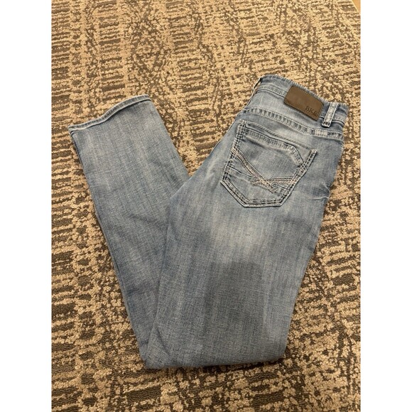 BKE Men’s Jeans Alec 30x32 (fit More Like 30x31) Light Wash Denim Jeans Straight - Picture 1 of 11